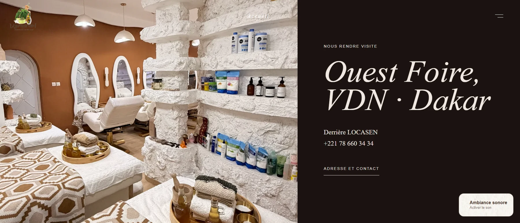 Ayurveda Hair Spa sur ordinateur