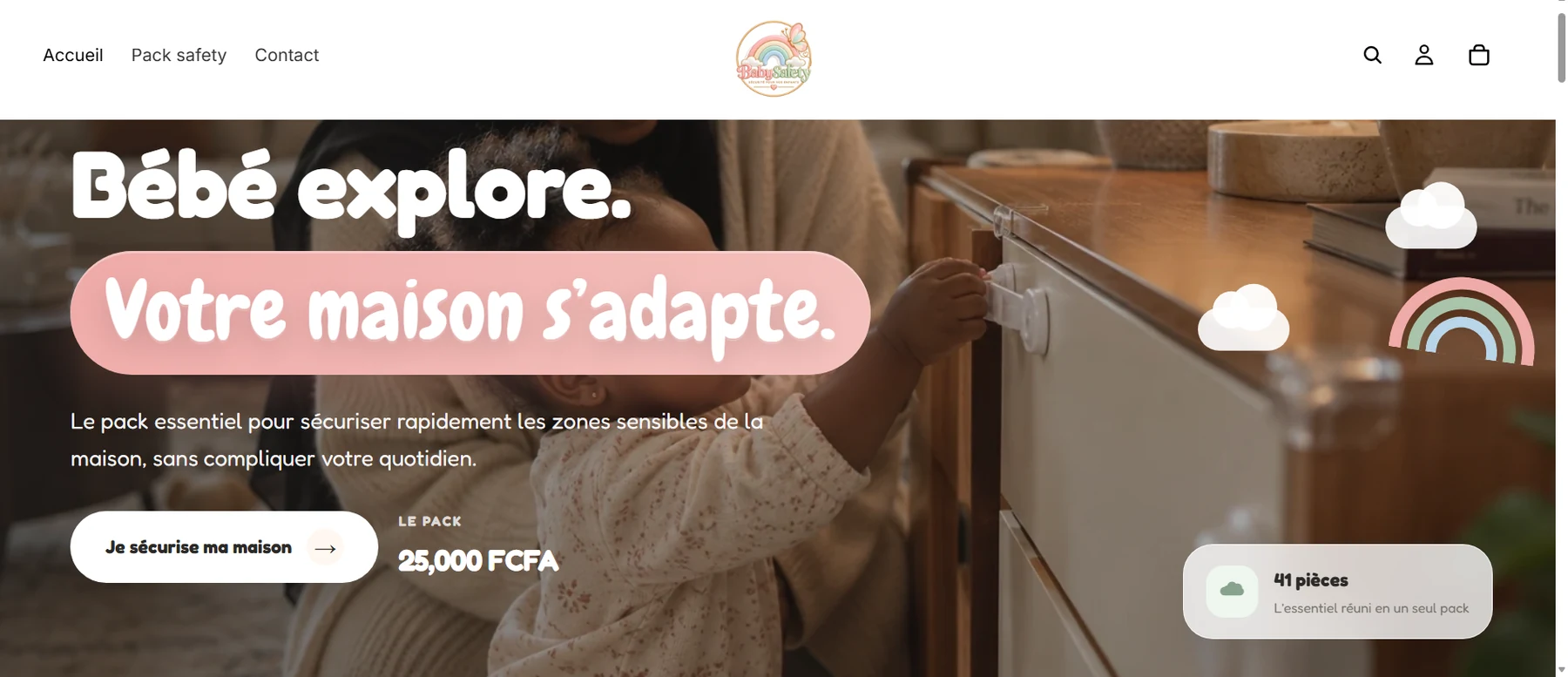 Baby Safety sur ordinateur