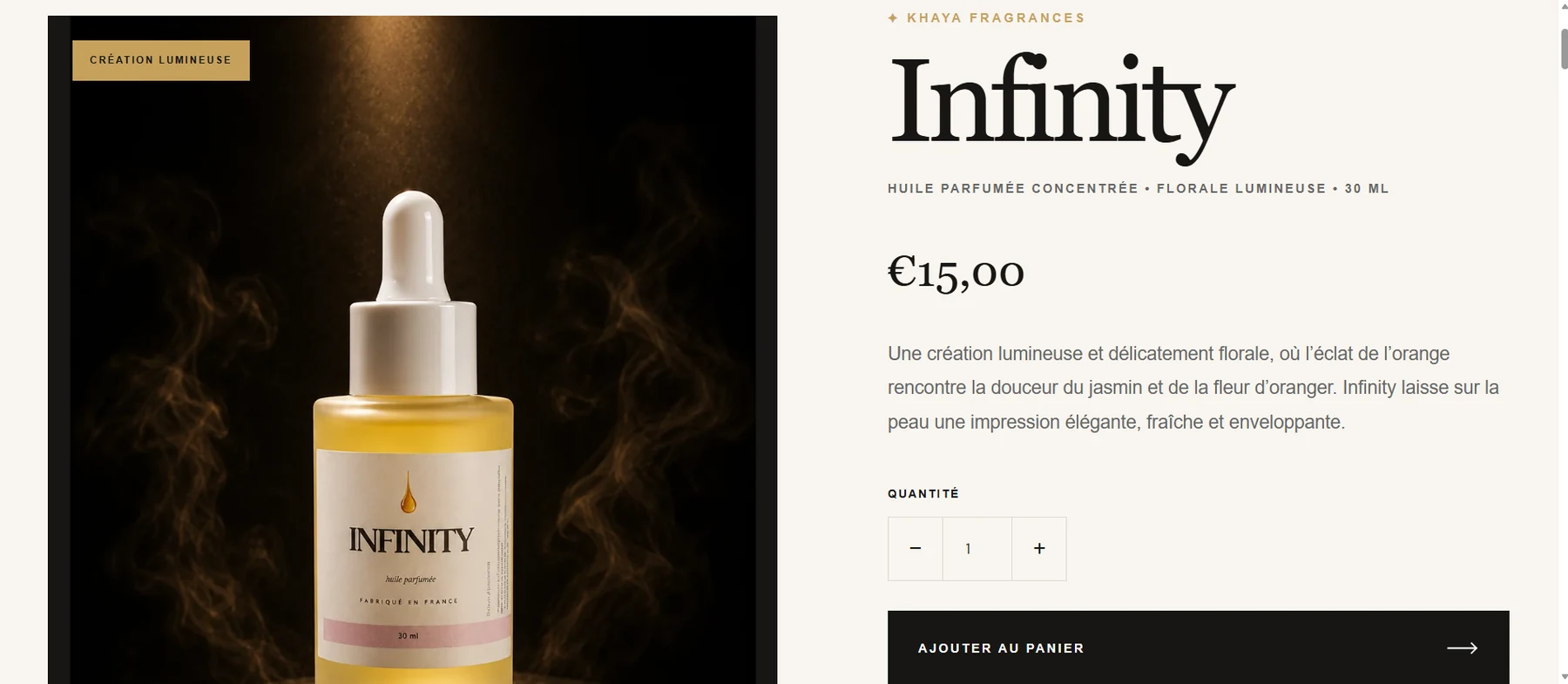 Khaya Fragrance sur ordinateur