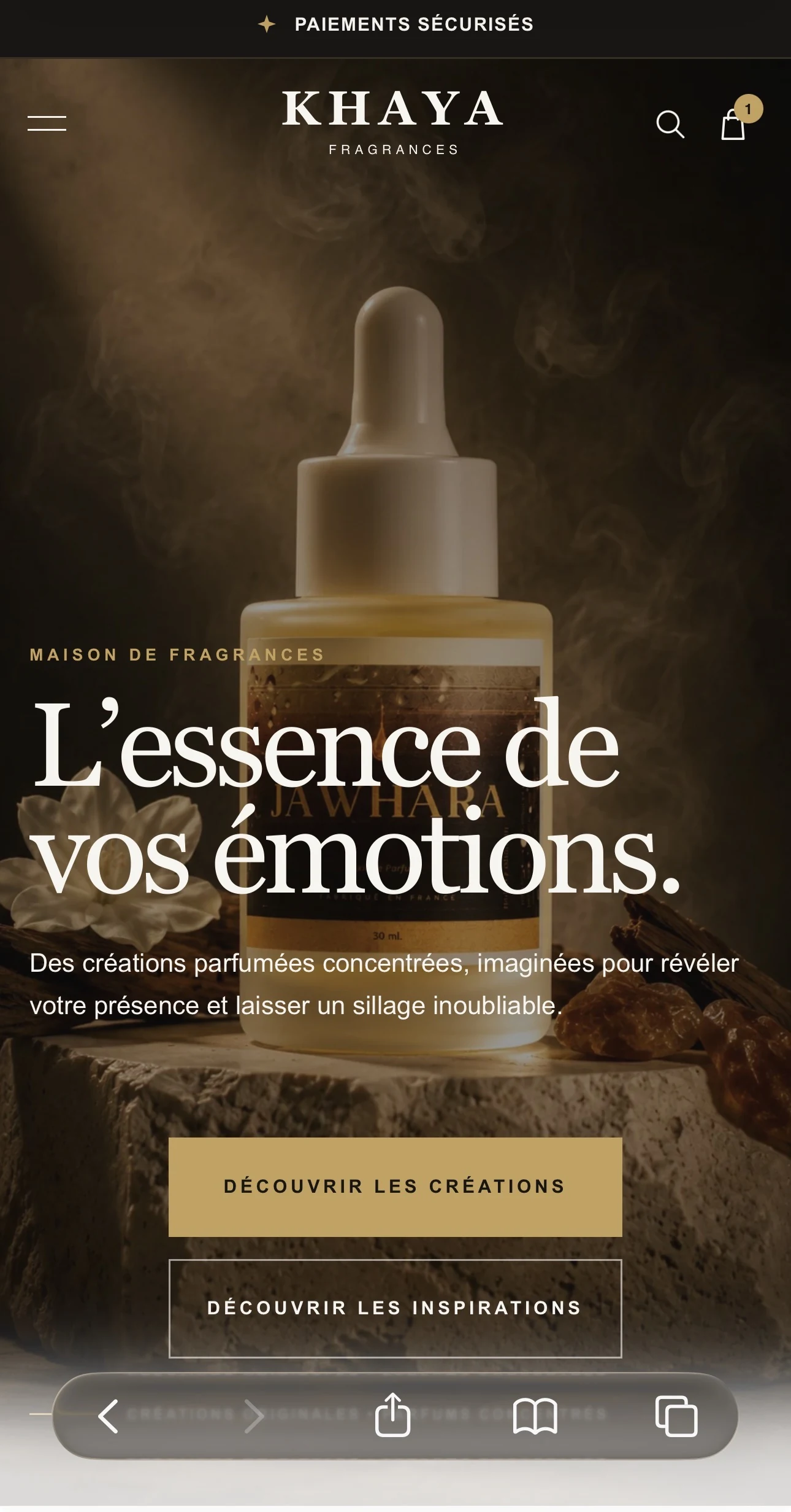 Khaya Fragrance sur mobile