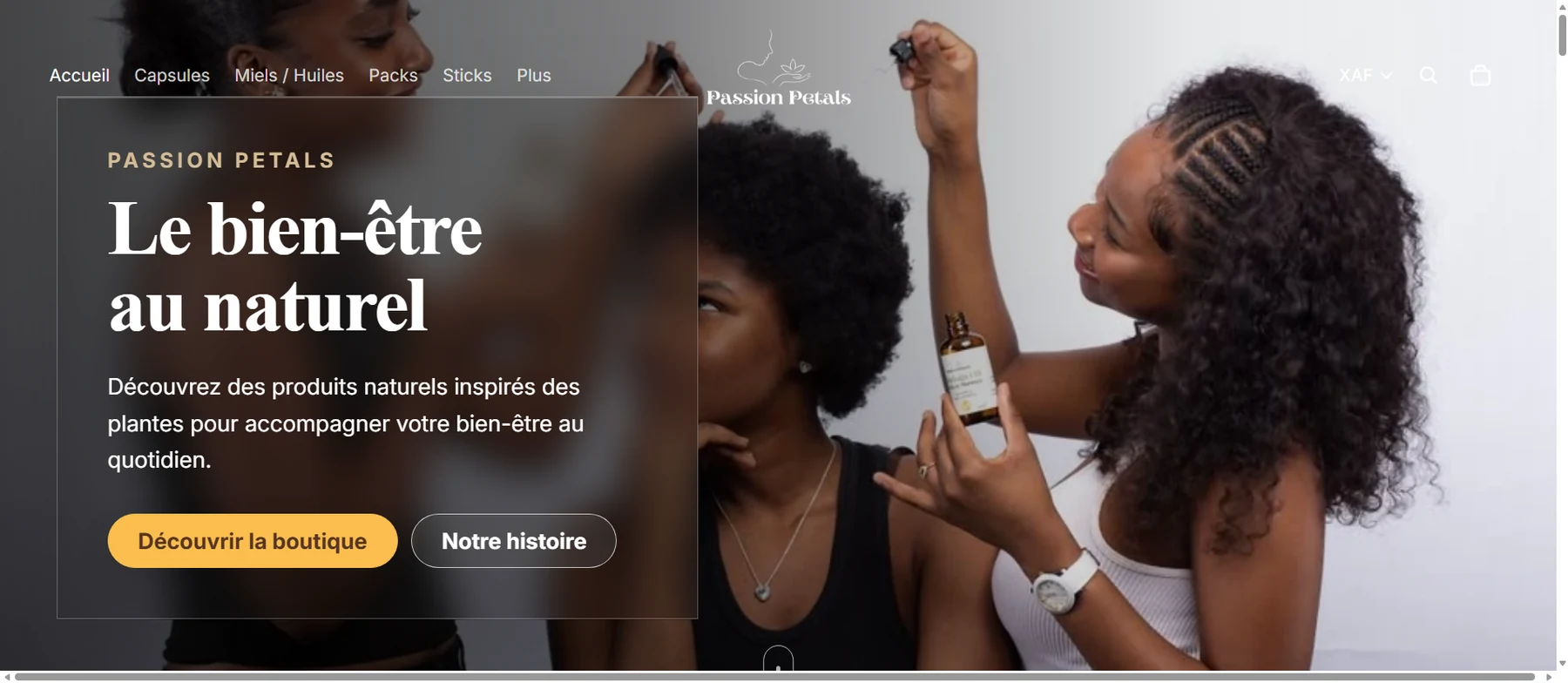 Passion Petals sur ordinateur